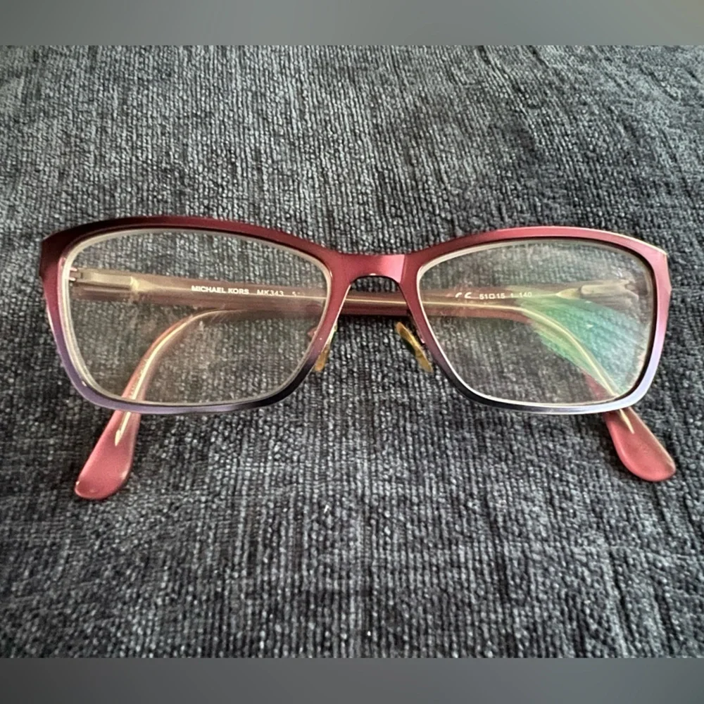 MICHAEL KORS MK 343 516 METAL PURPLE BLUE EYEGLASSES FRAME MK343 51-15